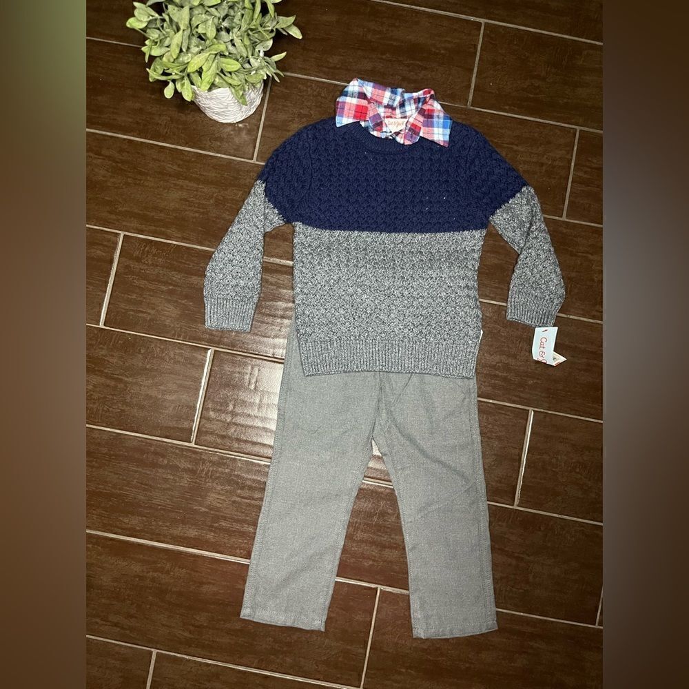 Cat&Jack 2pc sweater set sz 3T